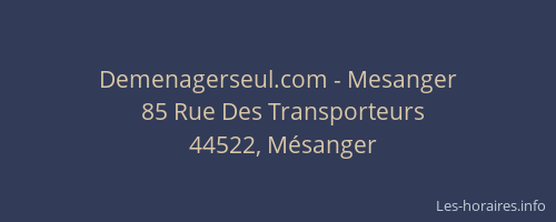 Demenagerseul.com - Mesanger