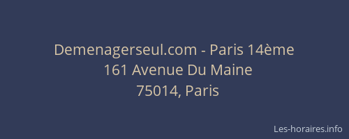 Demenagerseul.com - Paris 14ème