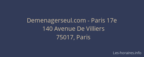 Demenagerseul.com - Paris 17e