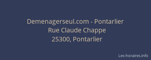 Demenagerseul.com - Pontarlier