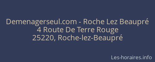 Demenagerseul.com - Roche Lez Beaupré