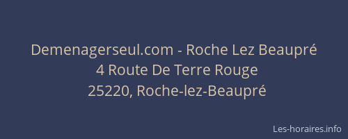 Demenagerseul.com - Roche Lez Beaupré