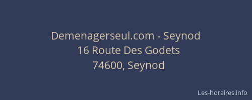 Demenagerseul.com - Seynod