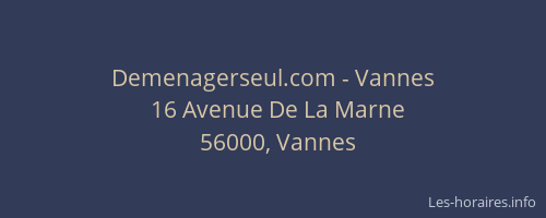 Demenagerseul.com - Vannes