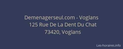 Demenagerseul.com - Voglans