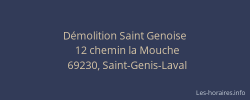 Démolition Saint Genoise