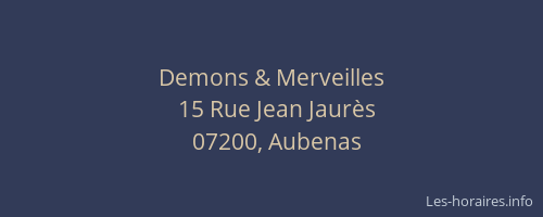 Demons & Merveilles