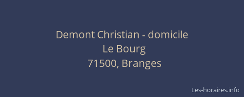 Demont Christian - domicile