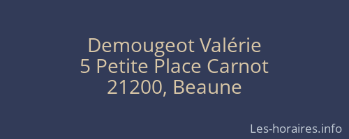 Demougeot Valérie