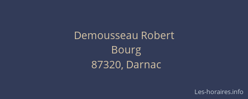 Demousseau Robert
