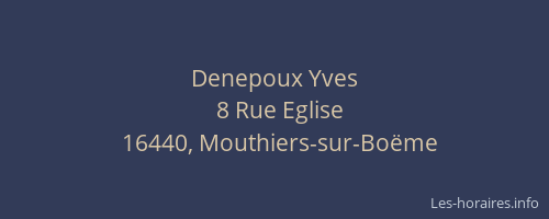 Denepoux Yves