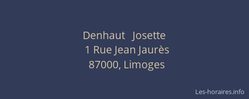 Denhaut   Josette