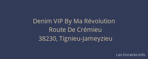 Denim VIP By Ma Révolution