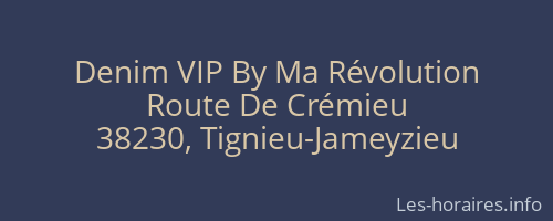 Denim VIP By Ma Révolution