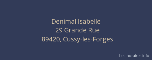 Denimal Isabelle