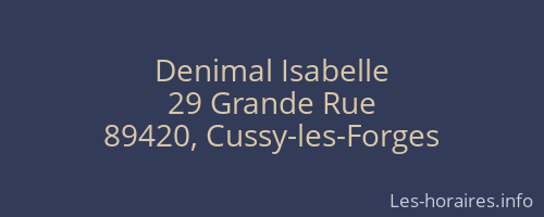 Denimal Isabelle