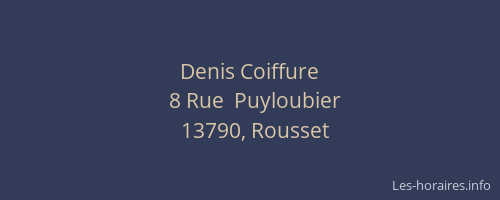 Denis Coiffure