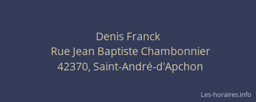 Denis Franck