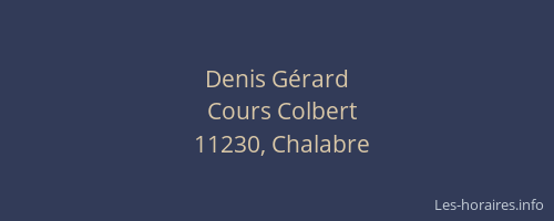 Denis Gérard