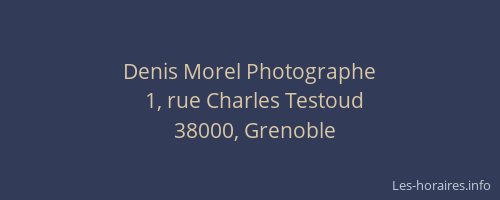 Denis Morel Photographe
