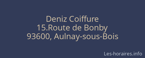 Deniz Coiffure