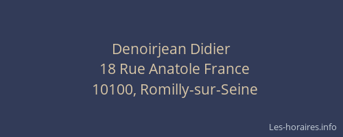 Denoirjean Didier