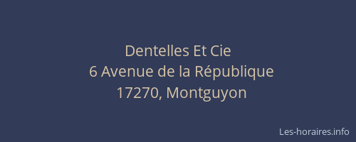 Dentelles Et Cie