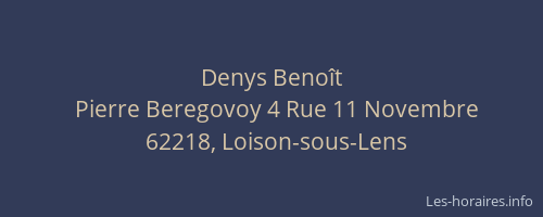 Denys Beno&icirc;t
