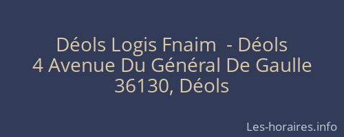 Déols Logis Fnaim  - Déols