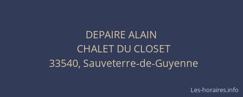 DEPAIRE ALAIN