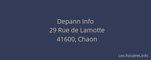 Depann Info