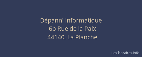 Dépann' Informatique