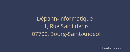 Dépann-Informatique