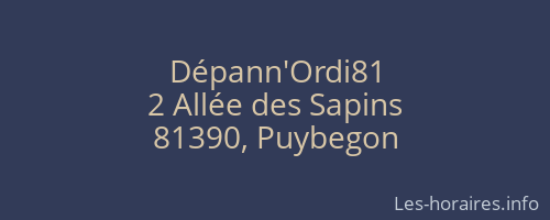 Dépann'Ordi81