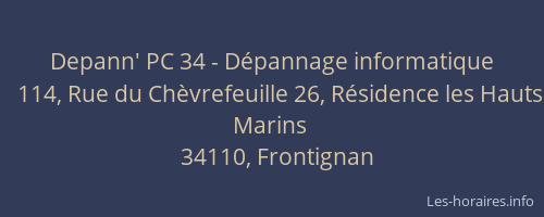 Depann' PC 34 - Dépannage informatique