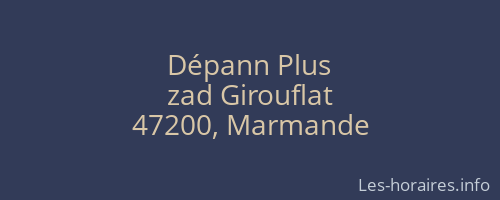 Dépann Plus