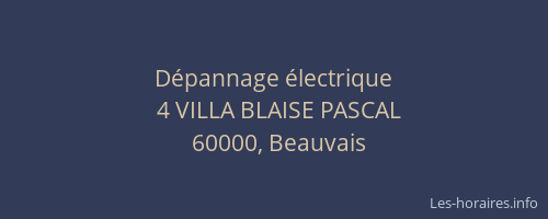 Dépannage électrique