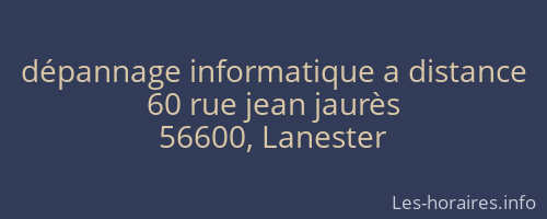 dépannage informatique a distance