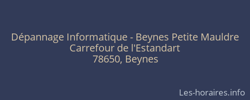 Dépannage Informatique - Beynes Petite Mauldre