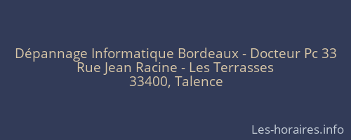 Dépannage Informatique Bordeaux - Docteur Pc 33