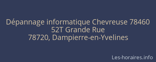 Dépannage informatique Chevreuse 78460