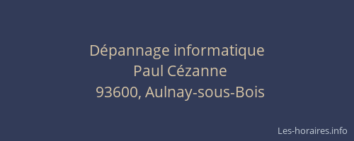 Dépannage informatique