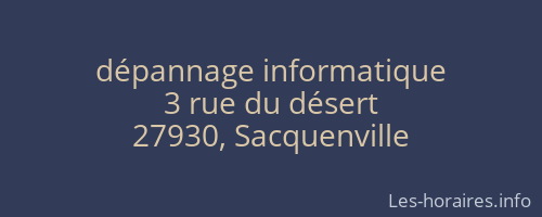 dépannage informatique