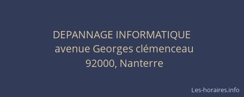 DEPANNAGE INFORMATIQUE