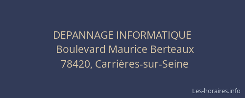 DEPANNAGE INFORMATIQUE