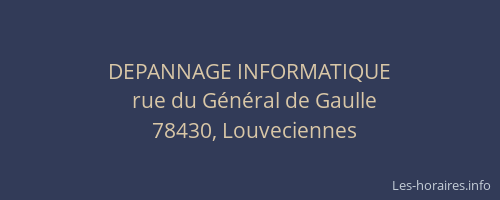 DEPANNAGE INFORMATIQUE