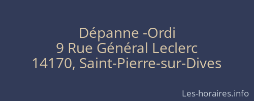 Dépanne -Ordi