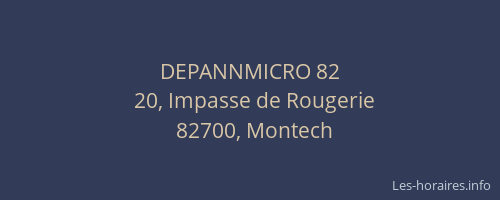 DEPANNMICRO 82