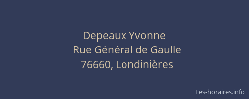 Depeaux Yvonne