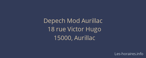Depech Mod Aurillac